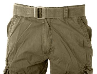 Mil-tec Vintage krátke nohavice Prewash olivové