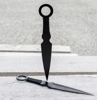 Vrhacie nože mini string, 16cm, 3 kusy, čierne