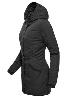 Marikoo Karmaa dámska zimná bunda s kapucňou, čierna