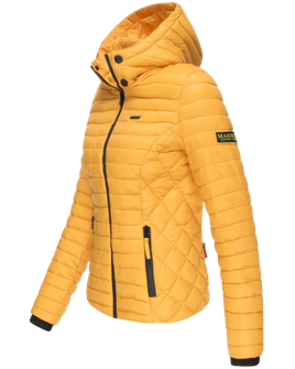 Marikoo Samtpfote dámska prechodná bunda s kapucňou, žltá