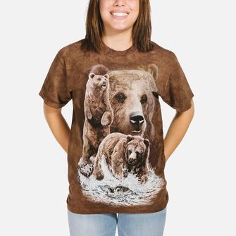 The Mountain 3D tričko 10 medveďov, unisex