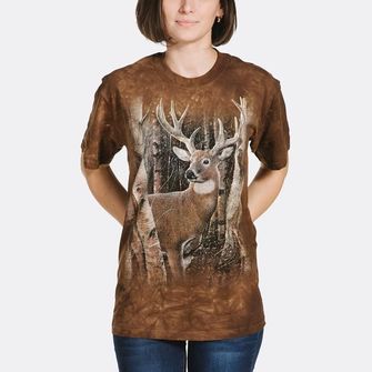 The Mountain 3D tričko jeleň v lese, unisex