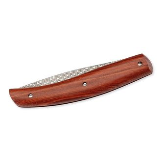 Herbertz Damast Sandel vreckový nôž 8,5cm hnedá