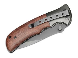 Magnum Co-Operator vreckový nôž 8,7 cm, drevo, nehrdzavejúca oceľ