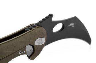 Lionsteel Nôž typu KARAMBIT vyvinutý v spolupráci s Emerson Design. L.E. ONE 1 A GB Green/Chemical Black