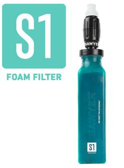 Sawyer filtračná silikónová fľaša na vodu, modrá