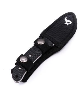 Black Fox lovecký nôž s puzdrom,  8 cm, čierny