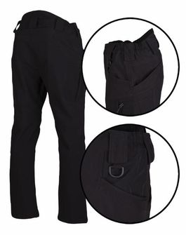 Mil-tec Assault zateplené softshellové nohavice, čierne
