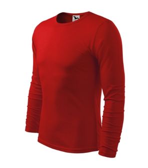 Malfini Fit-T LS pánske tričko s dlhým rukávom, červené