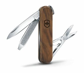 Victorinox Classic SD Wood multifunkčný nôž 58 mm, orechové drevo, 5 funkcií