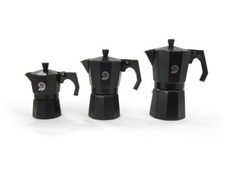 Origin Outdoors Espresso kávovar na 3 šálky, čierny