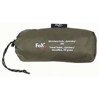 Fox Outdoor Cestovný uterák, &quot;Quickdry&quot;, mikrovlákno, OD zelená, cca 130 x 80 cm