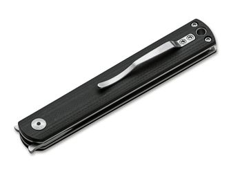 Böker Plus Nori, vreckový nôž G10, 7,5 cm, čierny