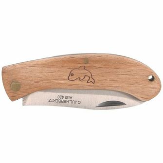 Herbertz vreckový nôž pre deti 6 cm, bukové drevo, motív delfína
