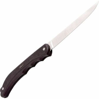 Eka Duo Black rybársky a kuchynský nôž 13 cm, čierna, guma, puzdro