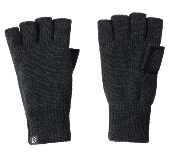 Brandit pletené rukavice bez prstov, čierna