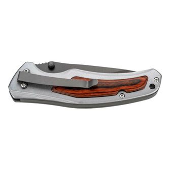 Herbertz jednoručný vreckový nôž 7,5cm, hliník, drevo Pakka a hliník