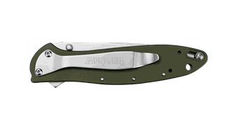 Kershaw LEEK - OLIVE vreckový nôž 7,6 cm, olivovo zelená, hliník