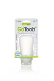 humangear GoToob+ Silikónová cestovná fľaša/nádoba 100 ml číry