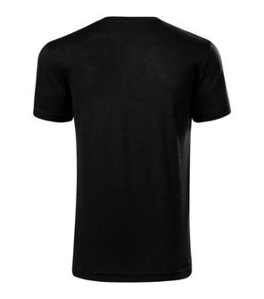 Malfini Merino Rise pánske krátke tričko, čierne