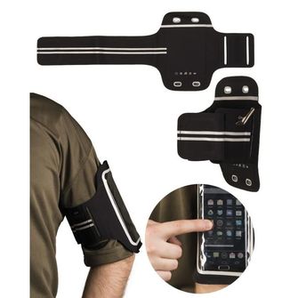 Mil-Tec LYCRA® puzdro pre smartfón na biceps čierne