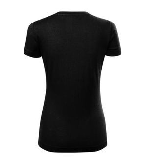 Malfini Merino Rise dámske krátke tričko, čierne