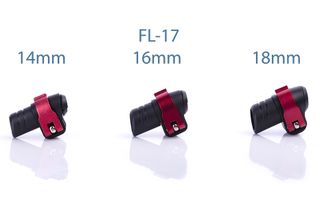 Warp ND - flip-lock mechanika FL-17 čierny plast/červená ALU páčka/červená matička, pre priemer 14mm
