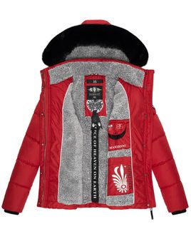 Marikoo LOVELEEN dámska zimná bunda, červená