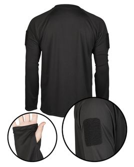 Mil-Tec Taktické rýchloschnúce tričko s dlhým rukávom, čierne