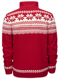 Brandit sveter Norwegian so zapínaním na zips, červená