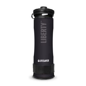 Lifesaver filtračná a čistiaca fľaša na vodu, 400ml, čierna