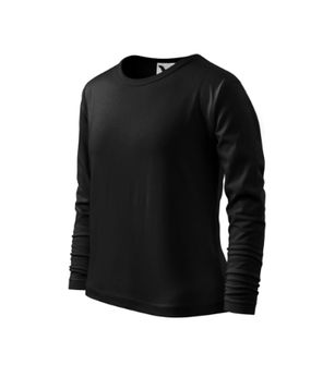 Malfini Fit-T LS detské tričko s dlhým rukávom, čierne