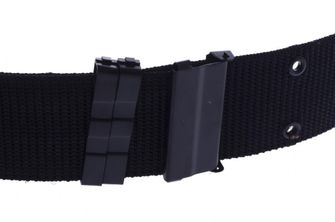 Rigid opasok nylonový hrubý čierny s kovovým zapínaním, 5.5cm
