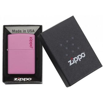 Zippo benzínový zapaľovač ružový matný