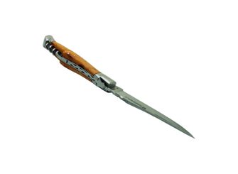 Laguiole DUB073 vreckový nôž, čepeľ 12cm, uhlíková oceľ, vývrtka, rukoväť borievka