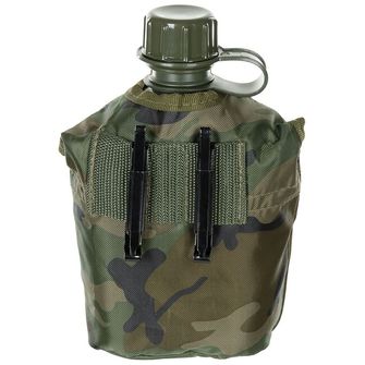 MFH Poľná fľaša 1L, bez BPA, woodland