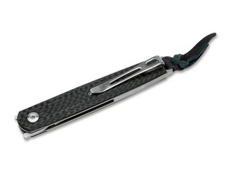 Böker Plus Carbon vreckový nôž, 7,8 cm, uhlíkové vlákna, čierny