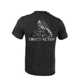 Direct Action® Tričko Logo D.A. (#3) - Cotton - čierna