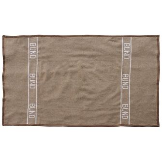 MFH Vlnená deka, hnedá, cca 220 x 130 cm