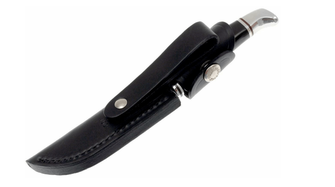 Buck Woodsman pevný lovecký nôž s puzdrom, 10,2 cm, čierny
