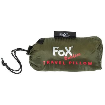 Fox Outdoor Cestovný vankúš, nafukovací, OD zelený