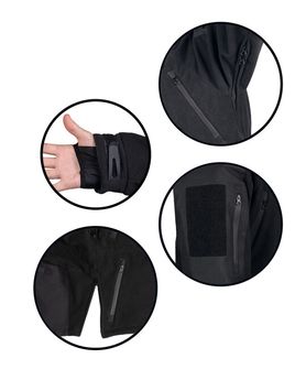 Mil-Tec flisová bunda Plus, čierna