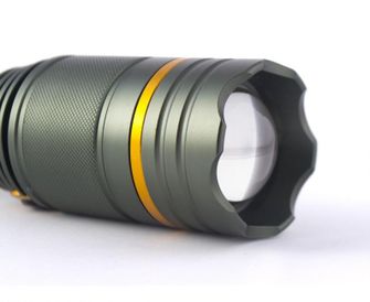 LED nabíjatelná vojenská baterka MX 520 s lampášom 19cm