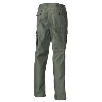 MFH taktické nohavice US Combat BDU so spevneným sedom a kolenami, OD green
