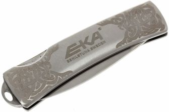 Eka Classic 5 vreckový pánsky nôž 5,6 cm, celooceľový, ornamenty