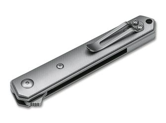 Böker Plus Kwaiken Mini Flipper Titan, vreckový nôž 7,8 cm, šedý