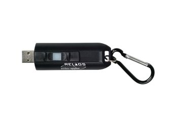 BasicNature USB LED kľúčenka čierna