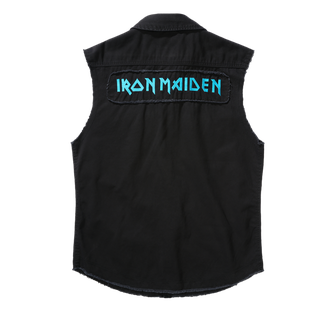Brandit Iron Maiden Vintage košeľa bez rukávov FOTD, čierna