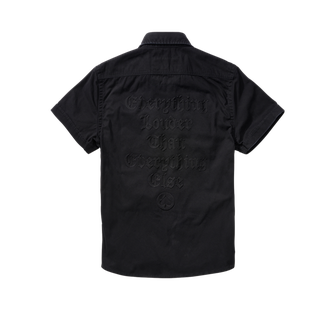 Brandit Motörhead Vintage košeľa s krátkymi rukávmi, čierna