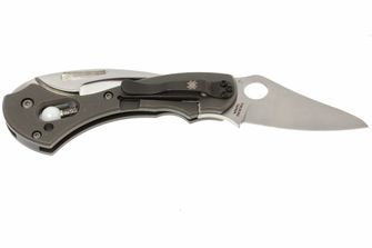 Spyderco Tusk vreckový nôž 6 cm, šedá, titán
